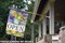 Open Watering Can Bouquet Decorative Business Double Sided Flag